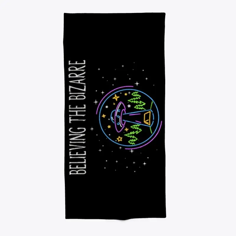 Neon Logo Beach Towel